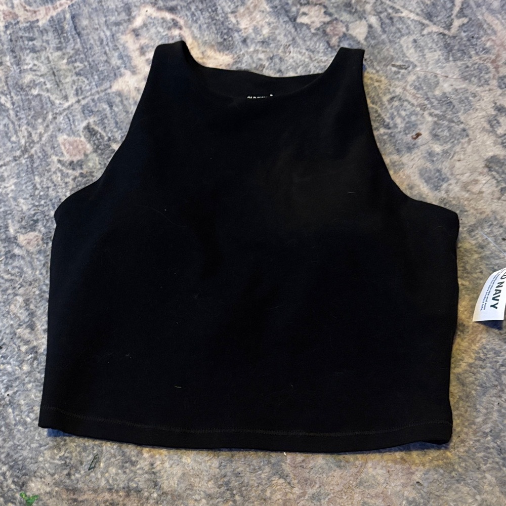 Old Navy Elegant Black Crop Top